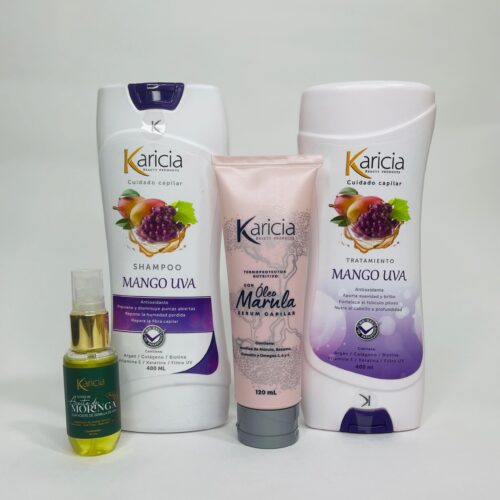 Kit de Mango y Uva para cabellos secos Karicia